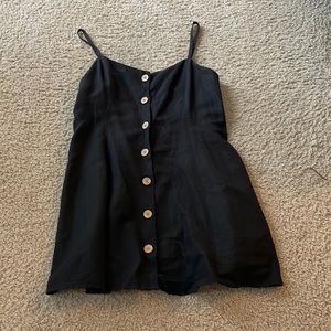 Urban Outfitters Black Buttonup Dress